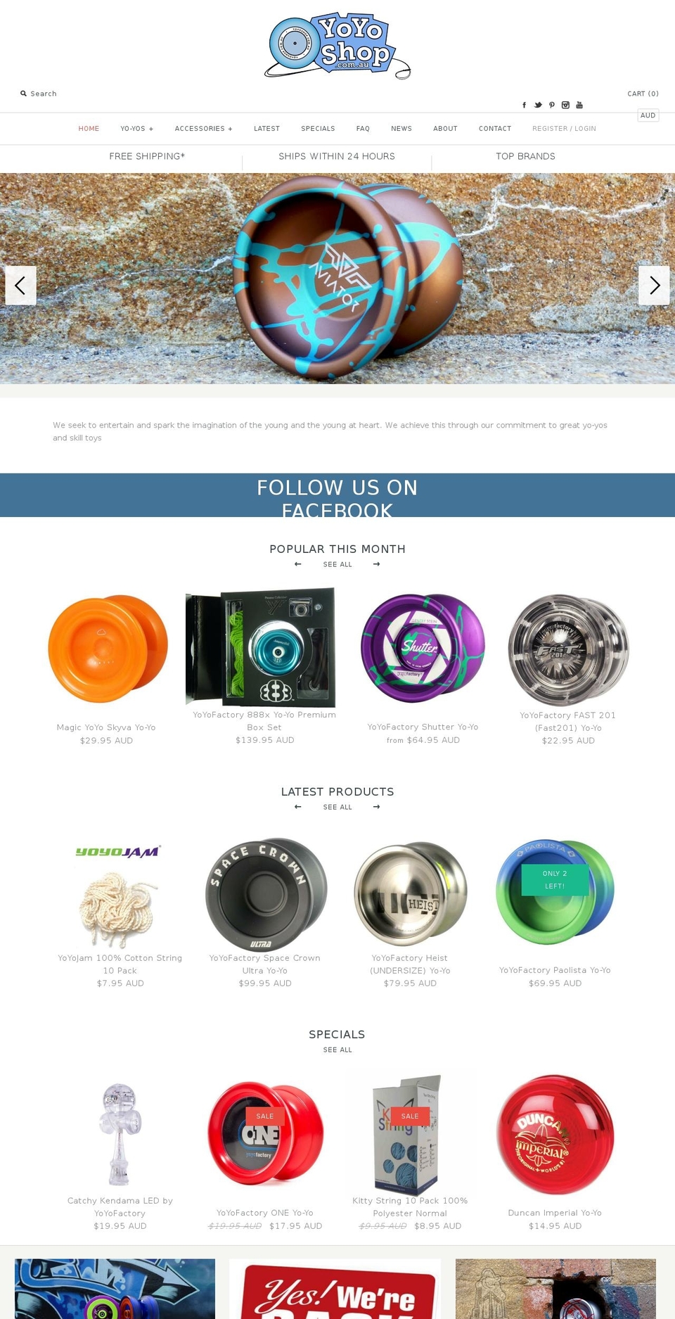 yoyoshop.com.au shopify website screenshot