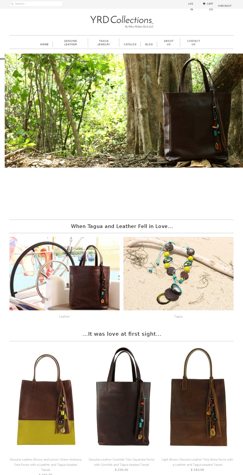 yrdcollections.com shopify website screenshot