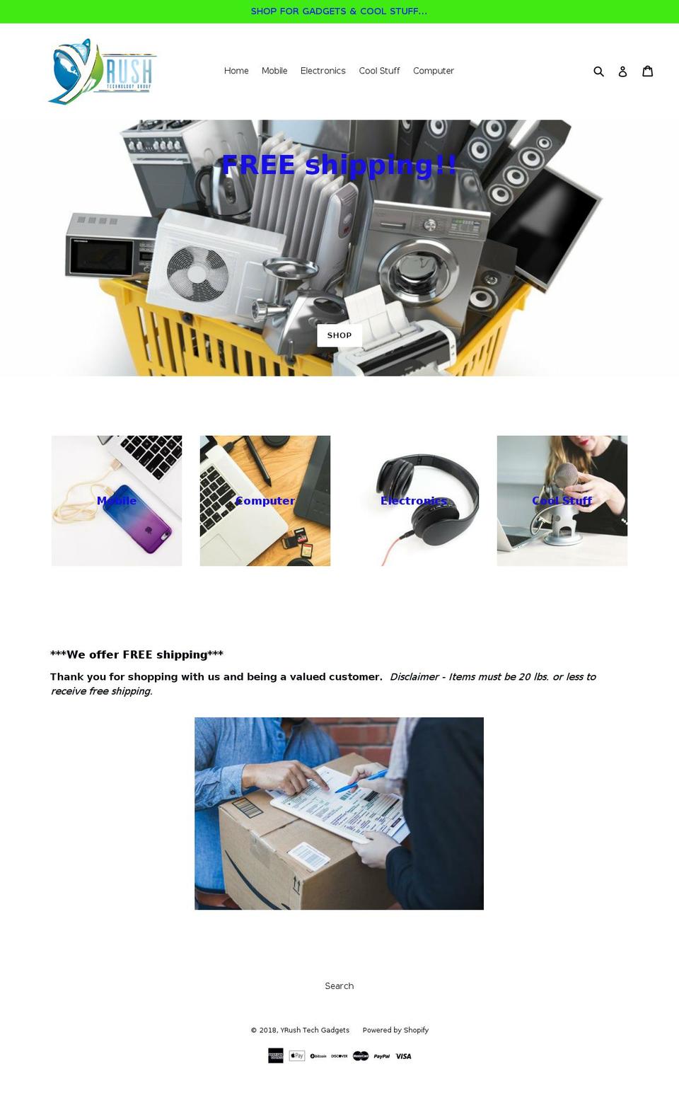 yrushtechgroup.net shopify website screenshot