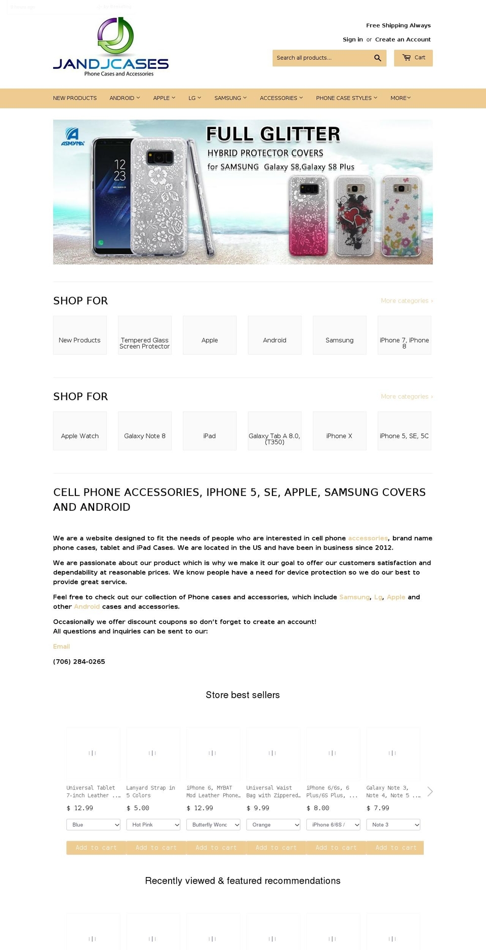 ysfgoods.com shopify website screenshot