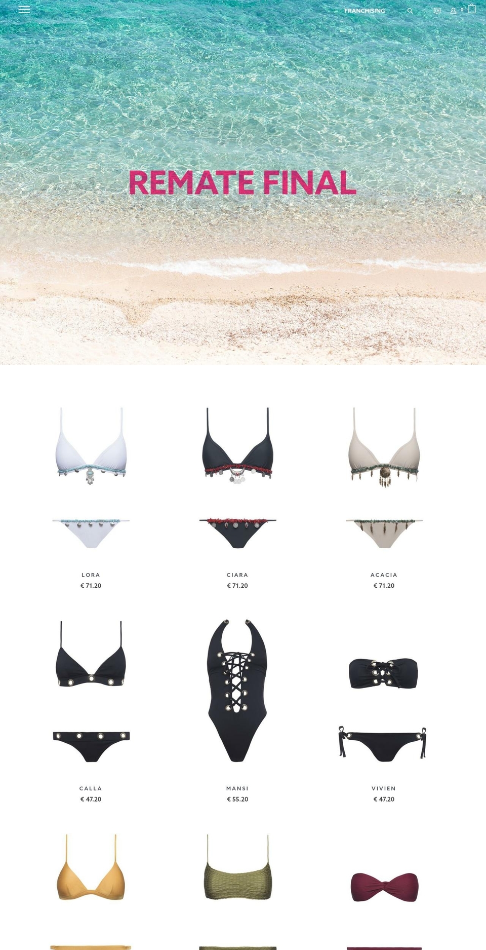 yshey.com shopify website screenshot