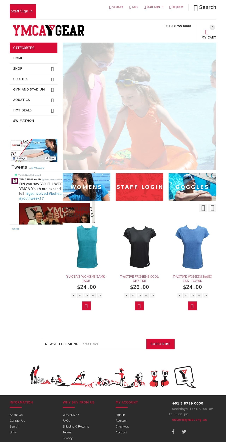 ystore.com.au shopify website screenshot