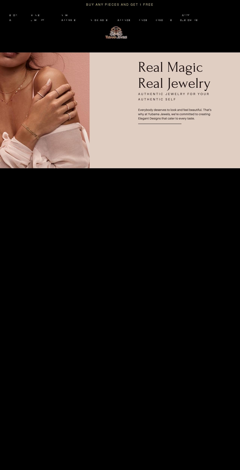 yubama.com shopify website screenshot