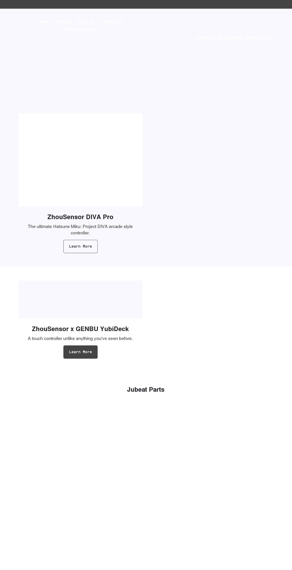 yubiparts.com shopify website screenshot