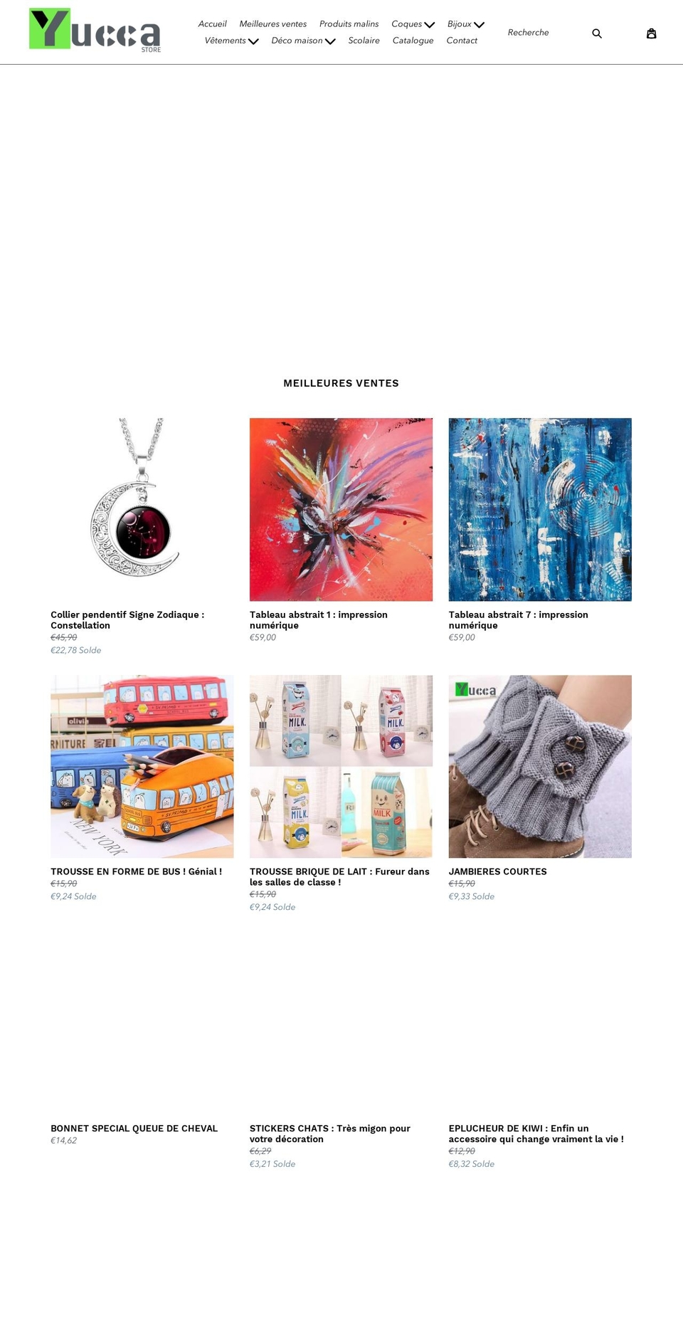 yucca-store.com shopify website screenshot