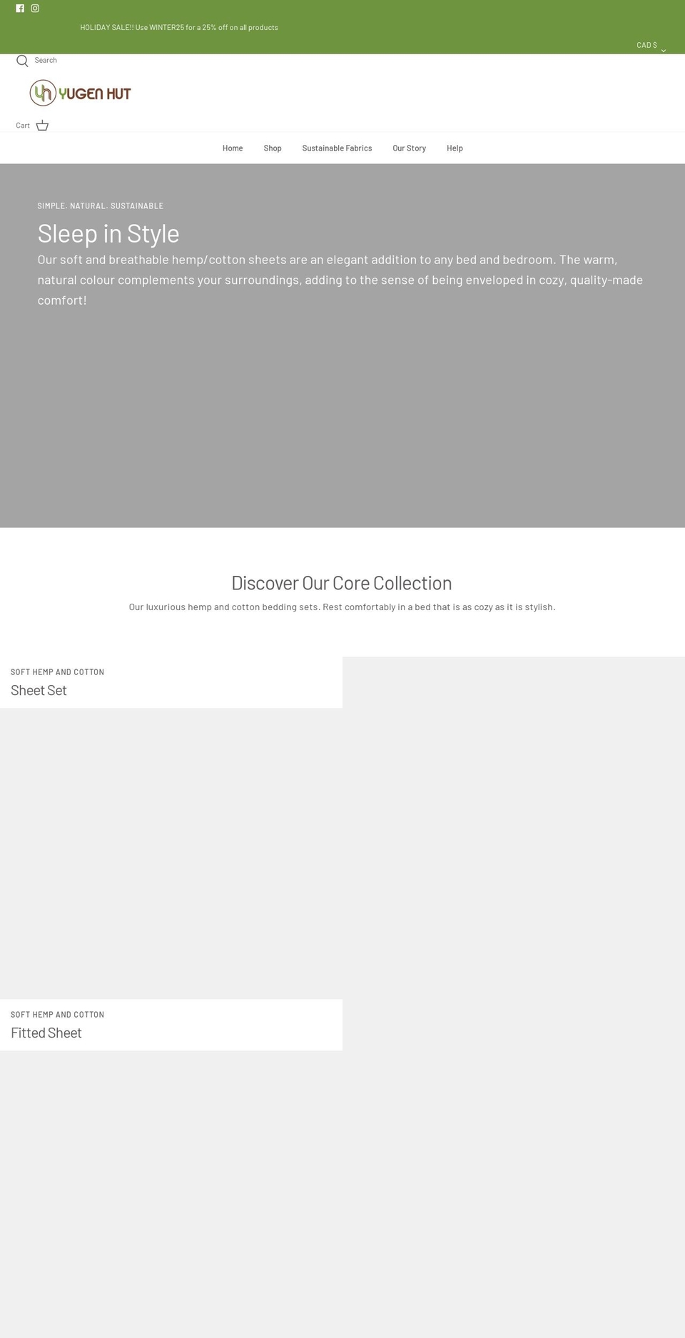 yugenhut.com shopify website screenshot