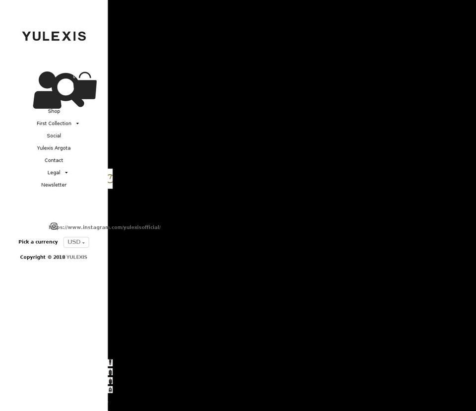 yulexis.com shopify website screenshot