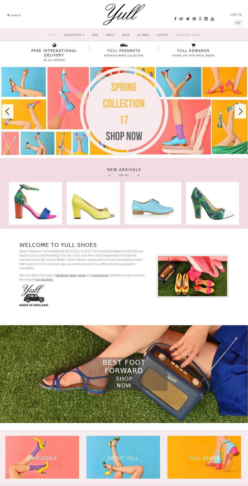 yull.co.uk shopify website screenshot