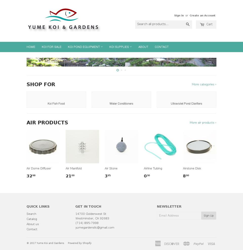 yumekoi.net shopify website screenshot