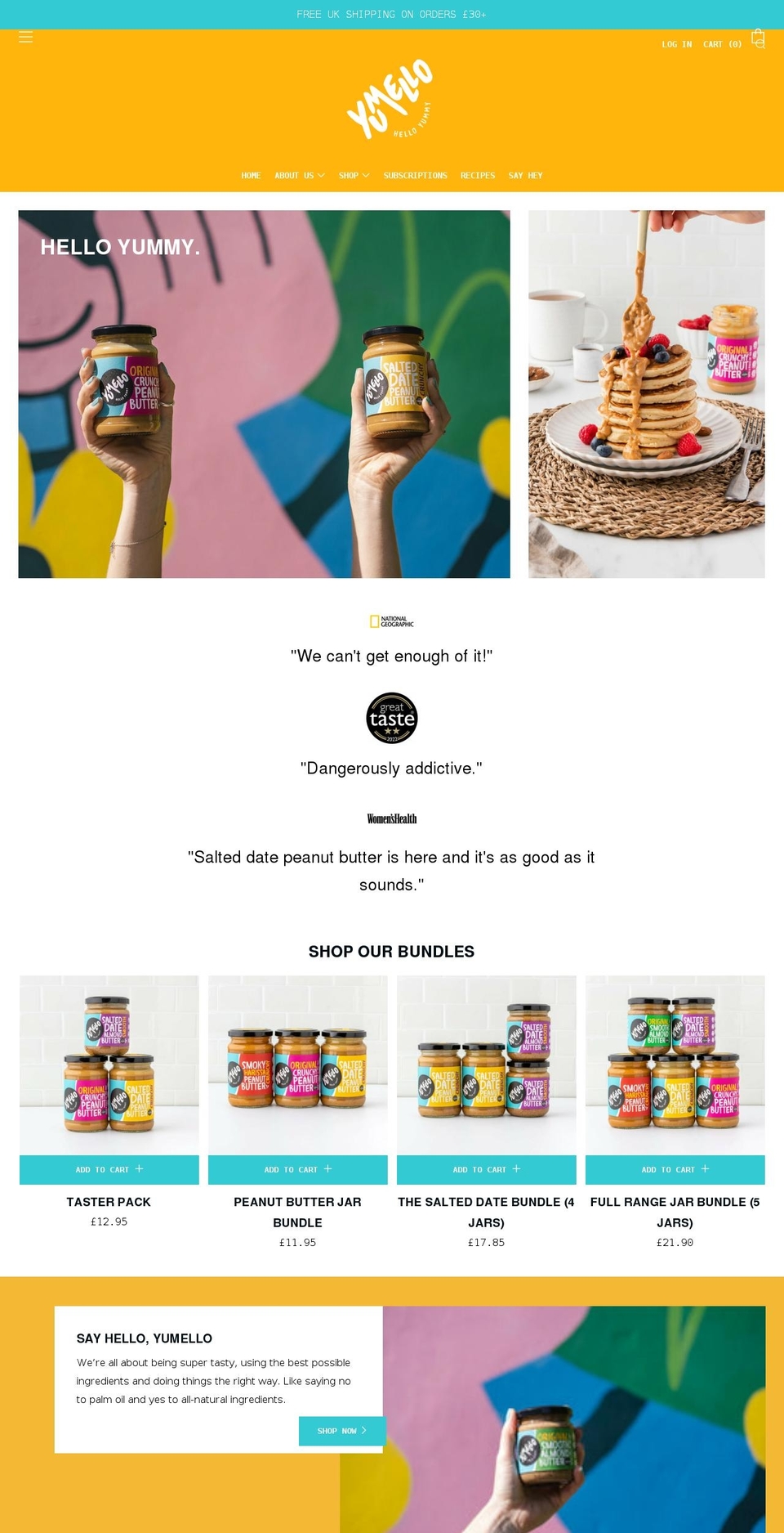 yumello.com shopify website screenshot