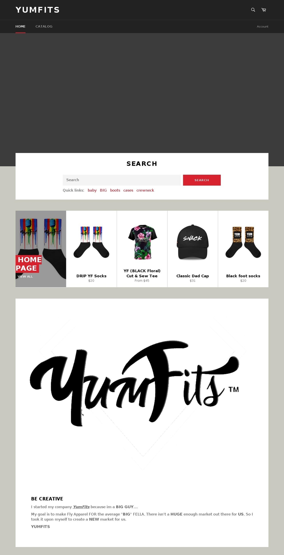 yumfits.com — Shopify storefront screenshot