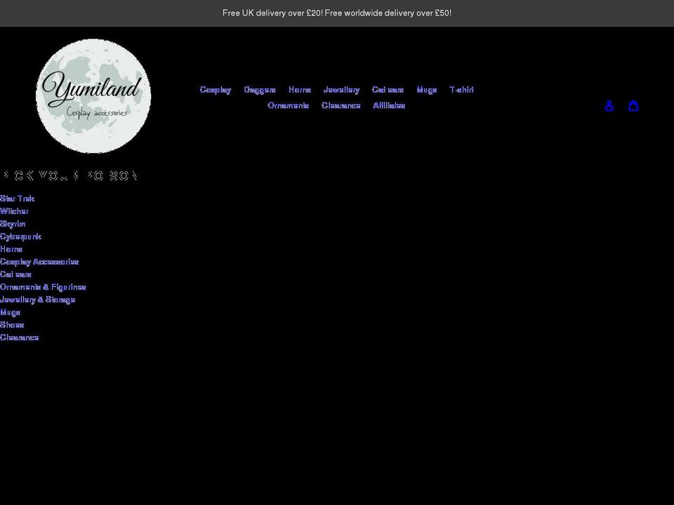 yumiland.co.uk shopify website screenshot