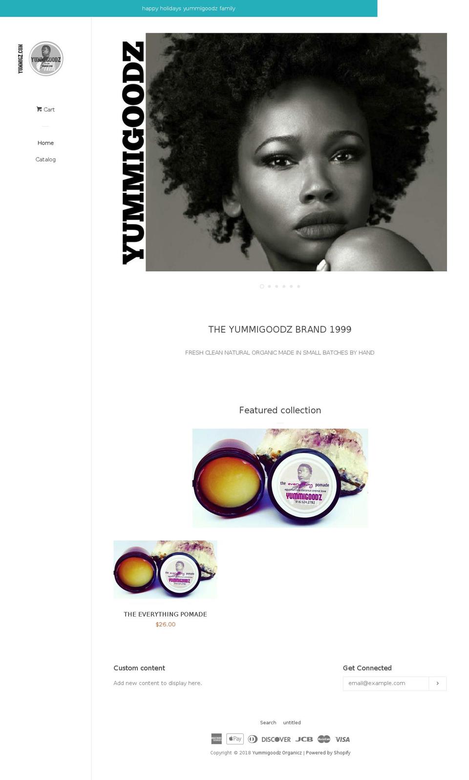 yummigz.com — Shopify storefront screenshot