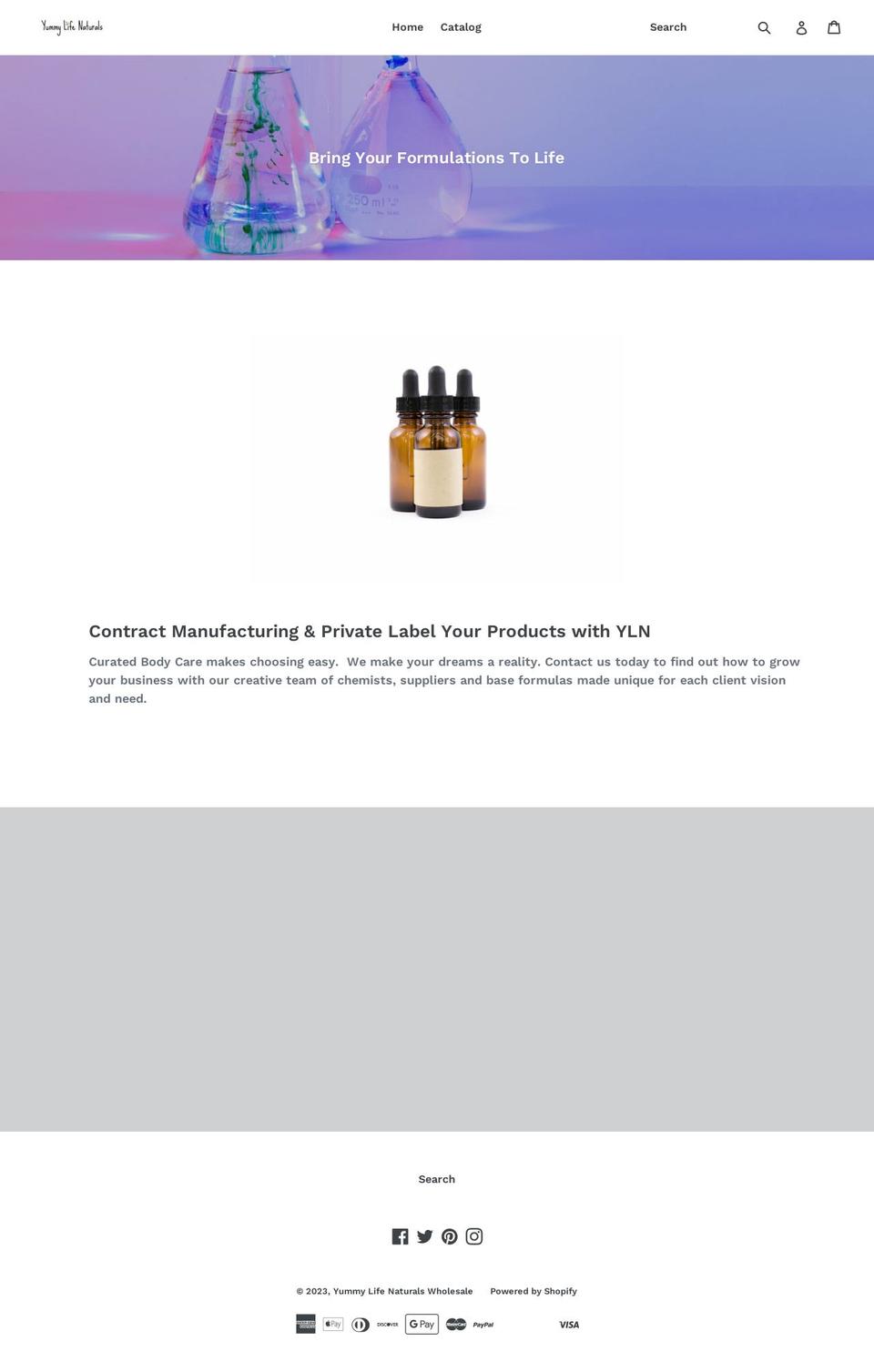yummylifenaturalswholesale.com — Shopify storefront screenshot