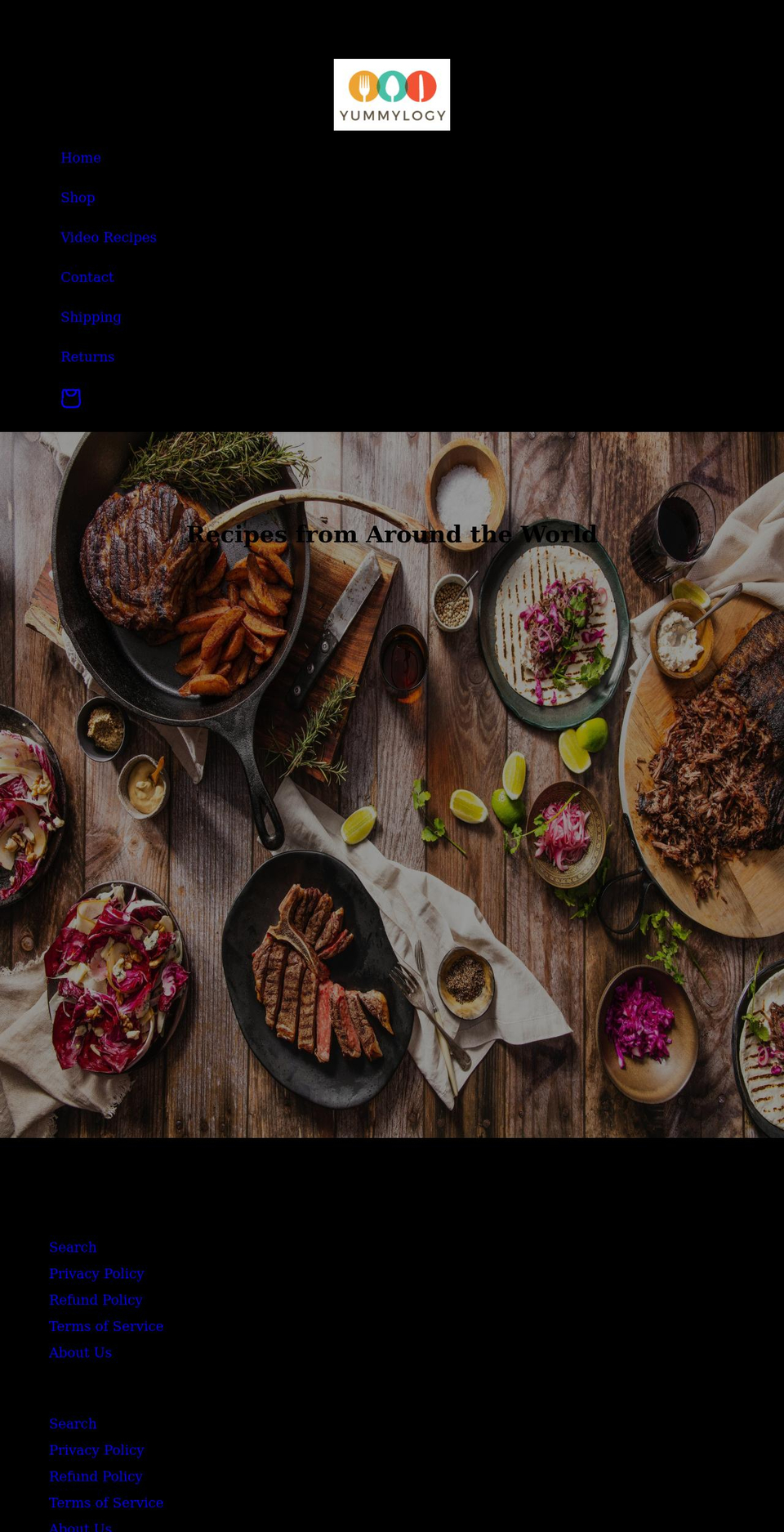 yummylogy.com shopify website screenshot