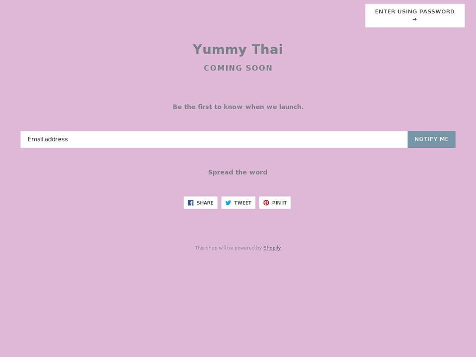 yummythainow.com — Shopify storefront screenshot