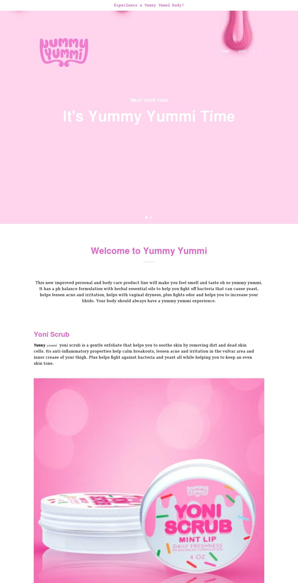 yummyyummi.com shopify website screenshot