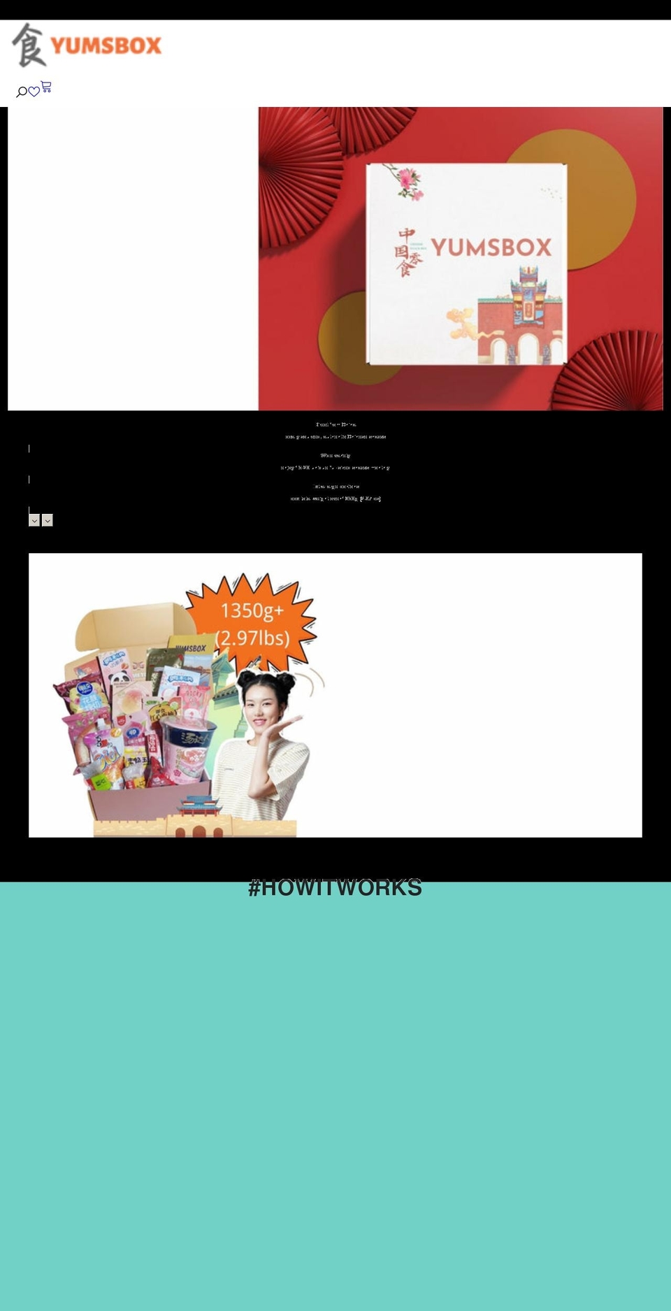 yumsbox.com shopify website screenshot