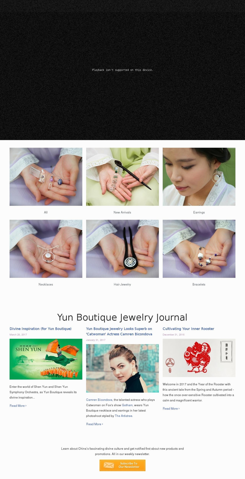 yunboutique.com shopify website screenshot