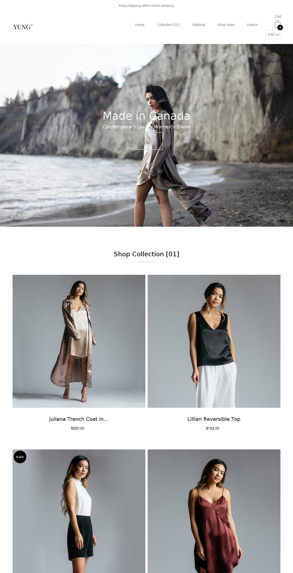 Copy of Palo Alto Shopify theme site example yung-squared.com
