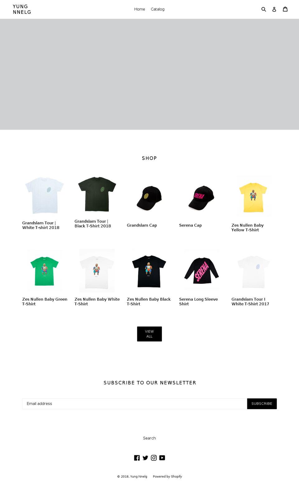 yungnnelg.com shopify website screenshot