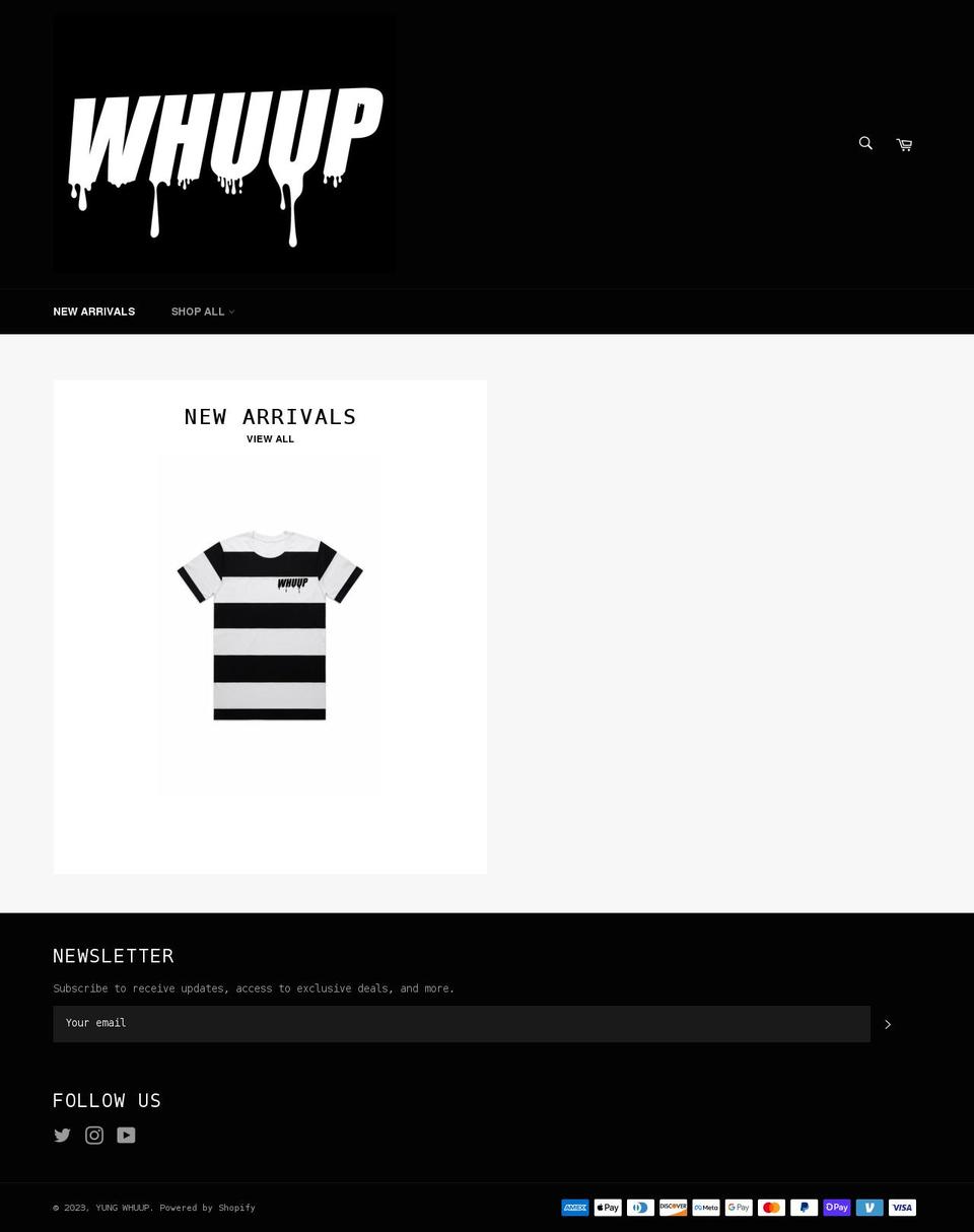 yungwhuup.com shopify website screenshot