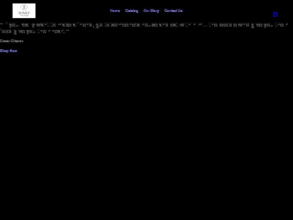 yuniff.com shopify website screenshot