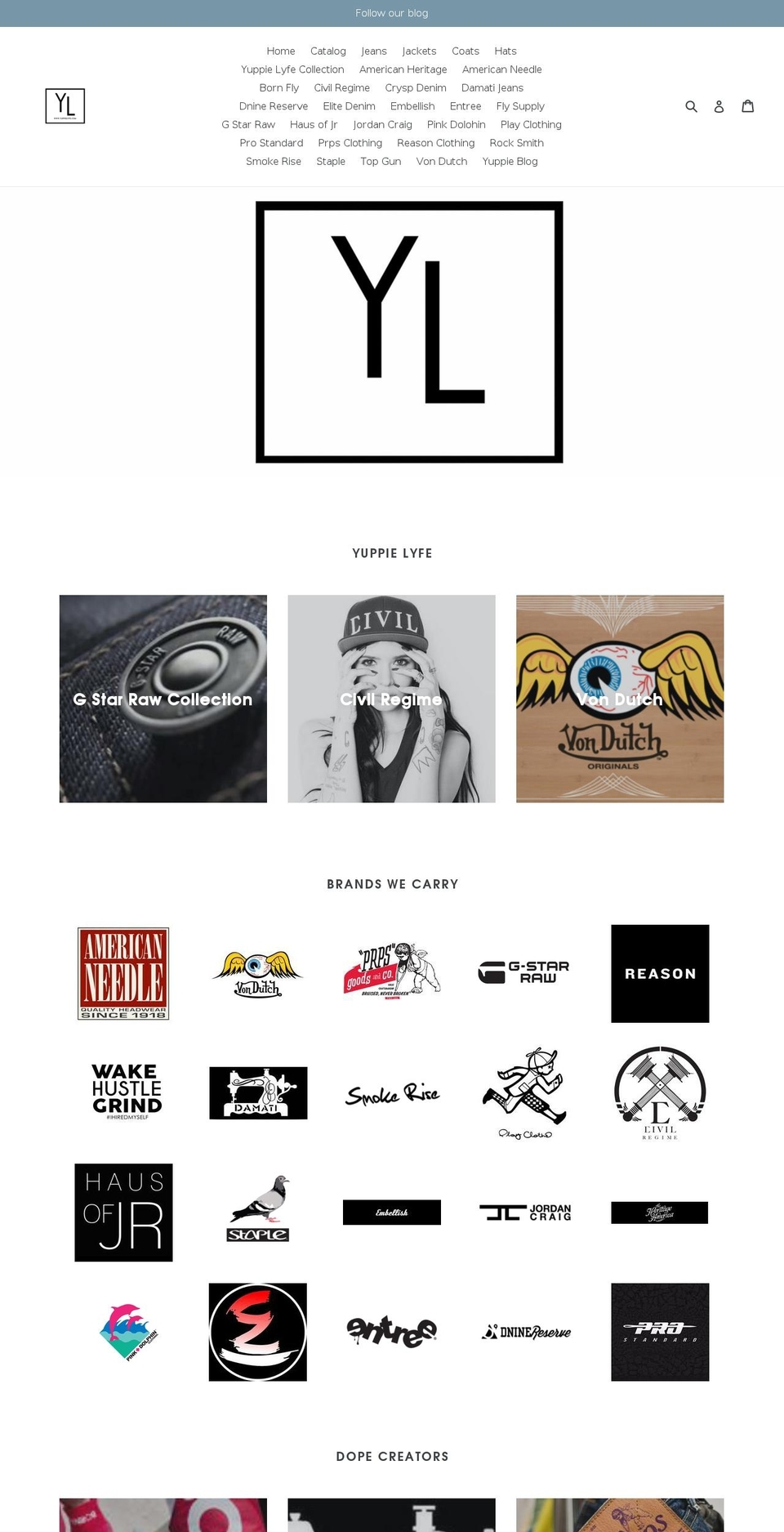 yuppielyfe.com shopify website screenshot