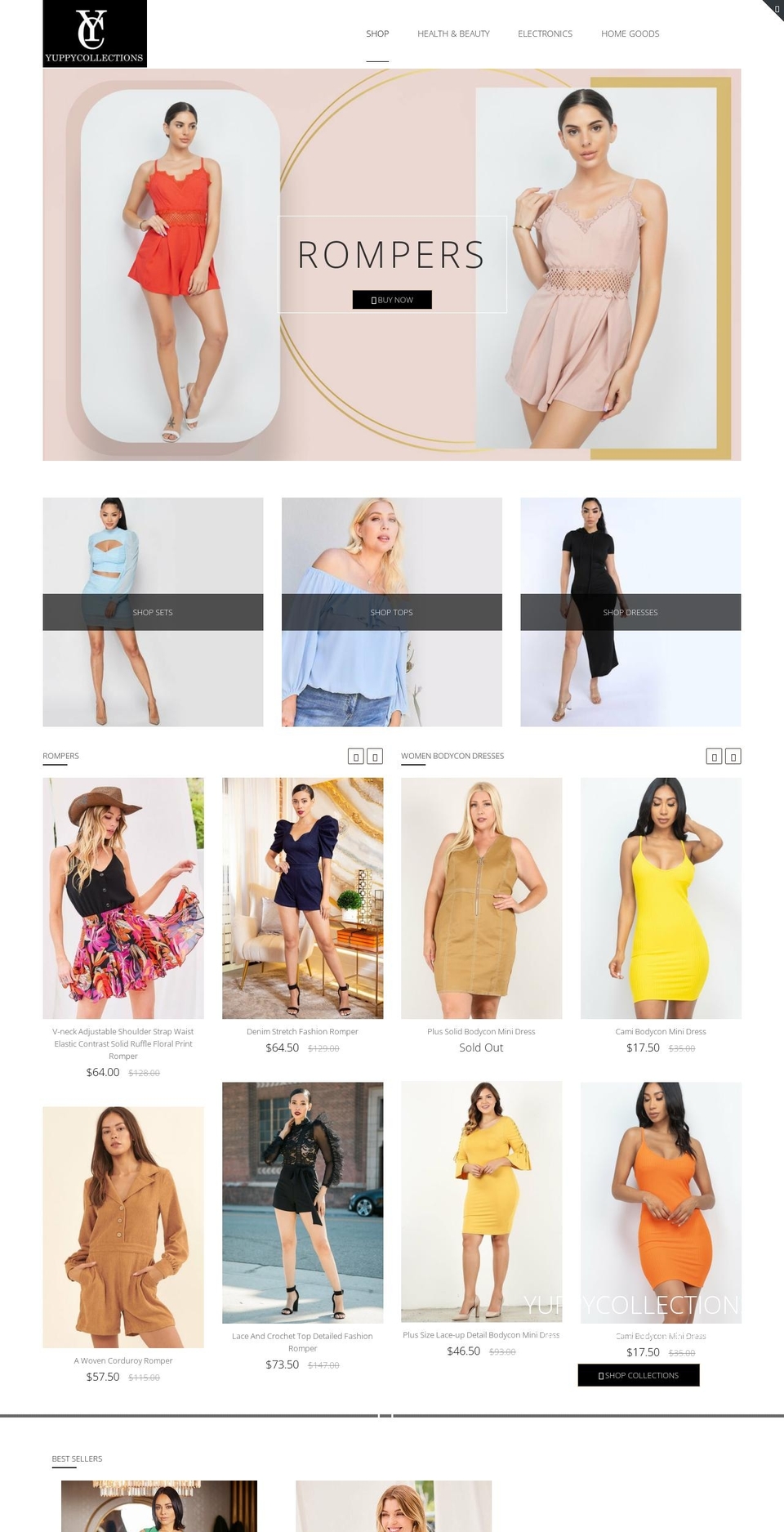 yuppycollections.com shopify website screenshot