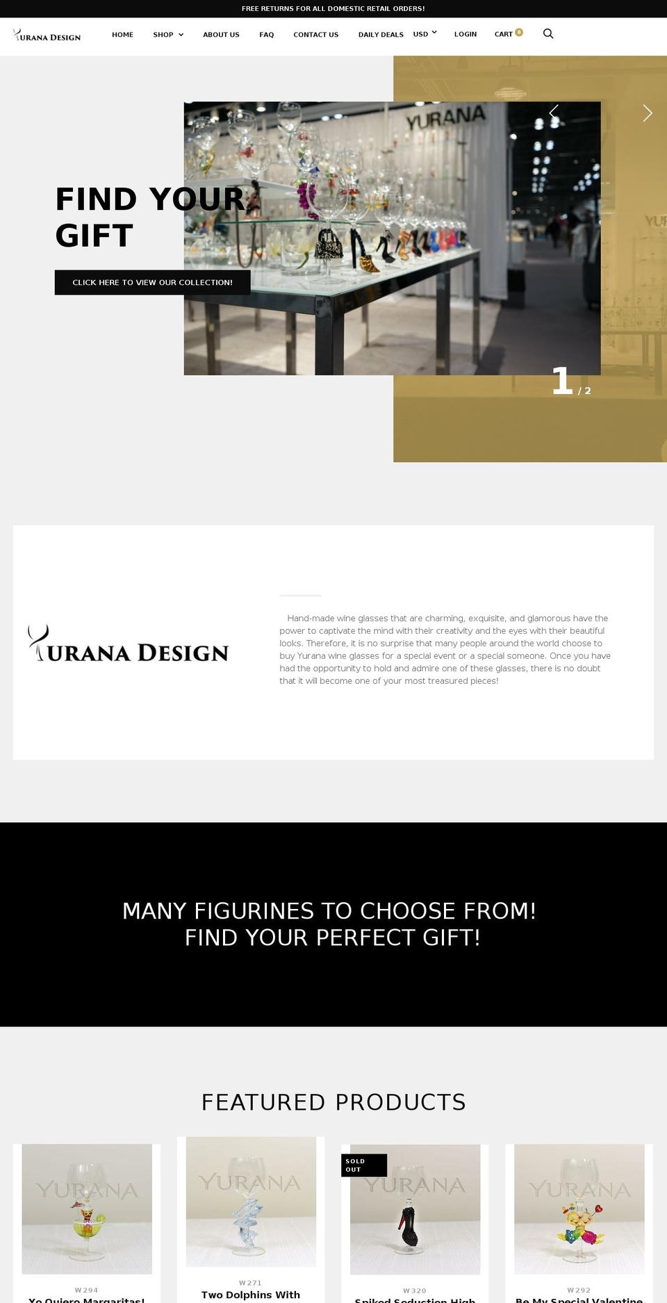 yuranadesign.com — Shopify storefront screenshot