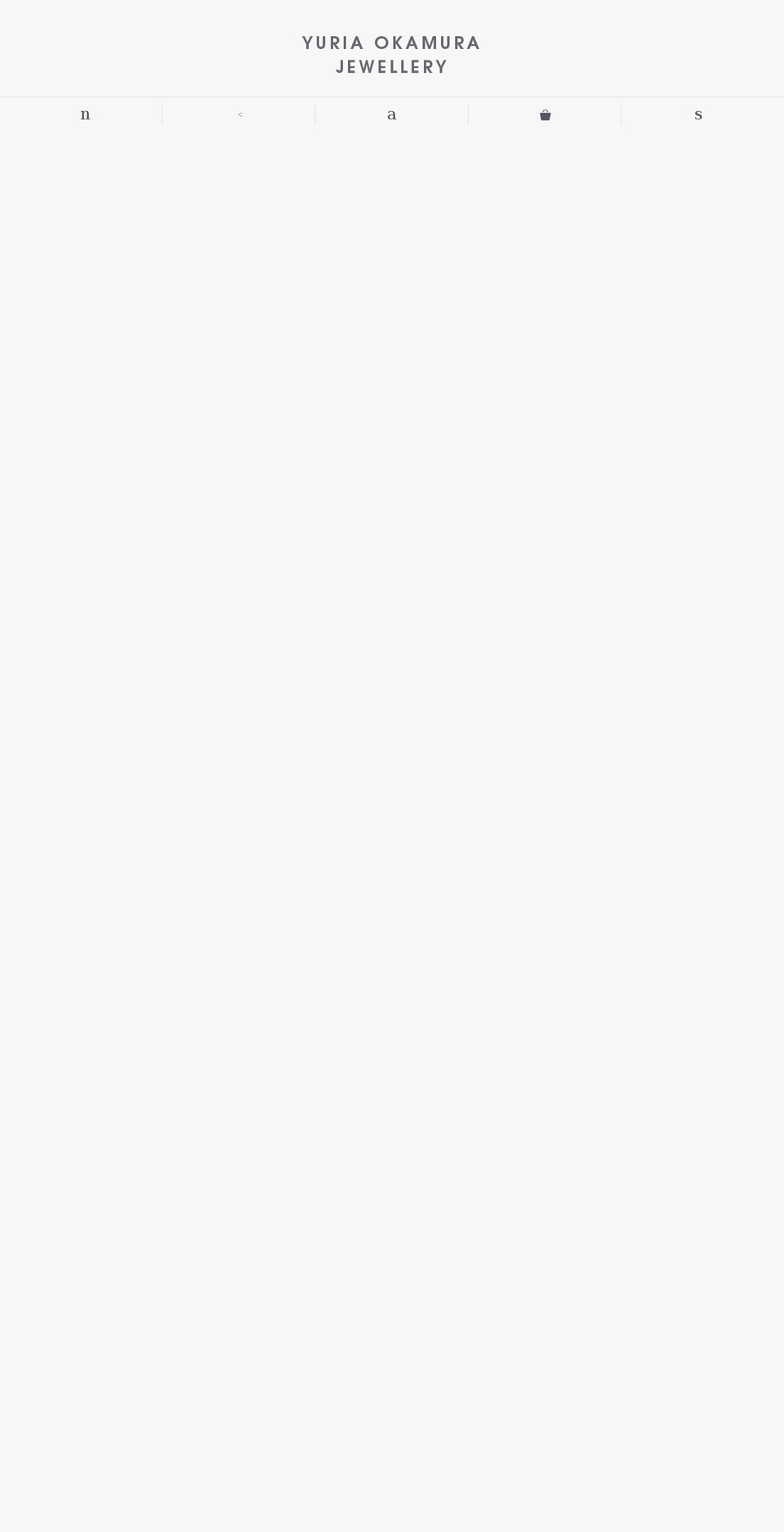 yuriaokamurajewellery.com shopify website screenshot