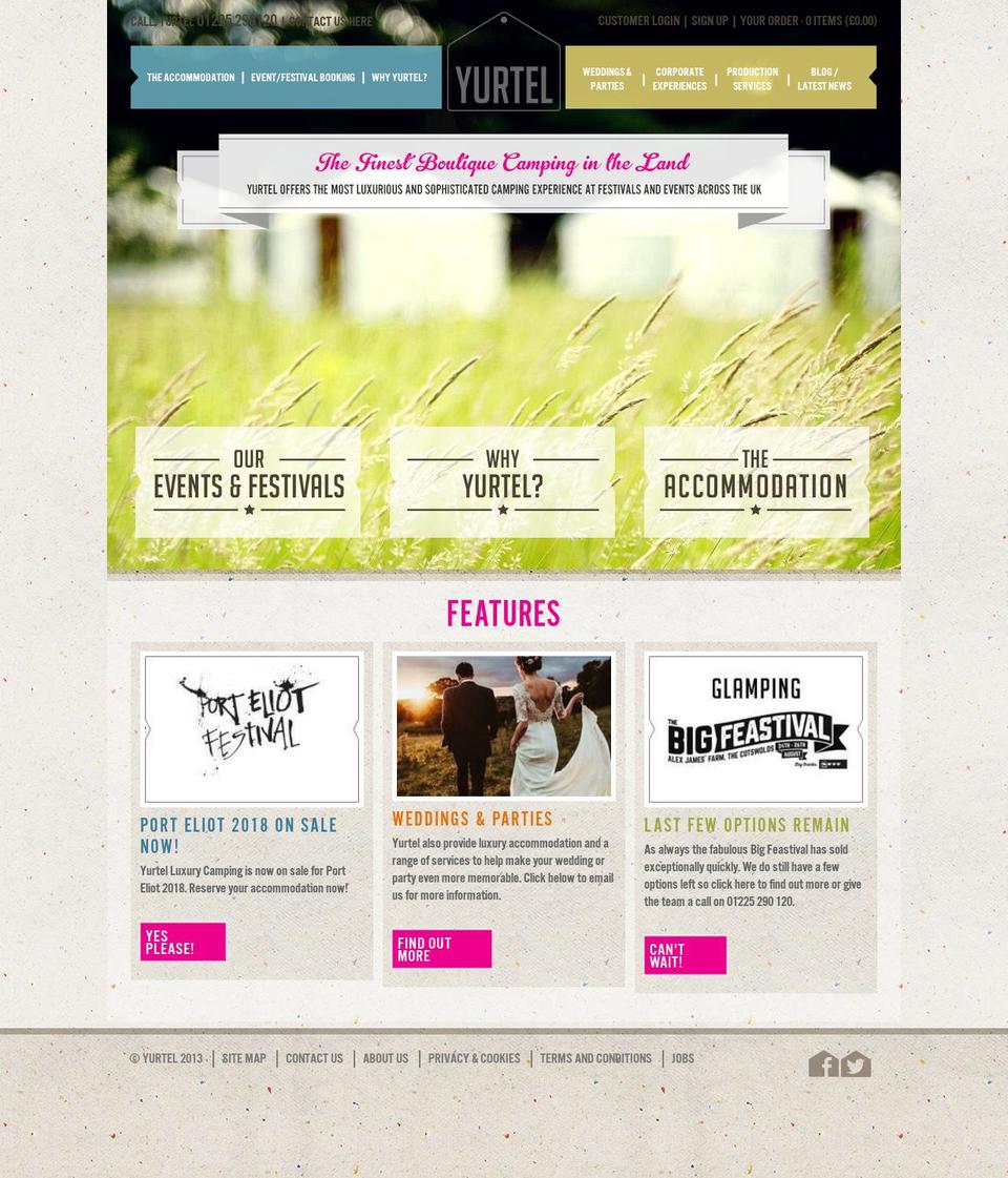yurtel.co.uk shopify website screenshot