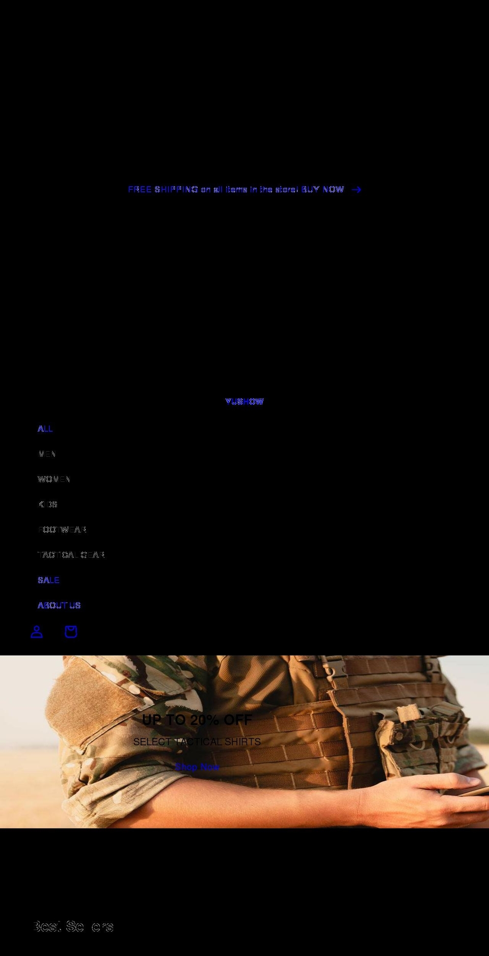 yushow.net shopify website screenshot