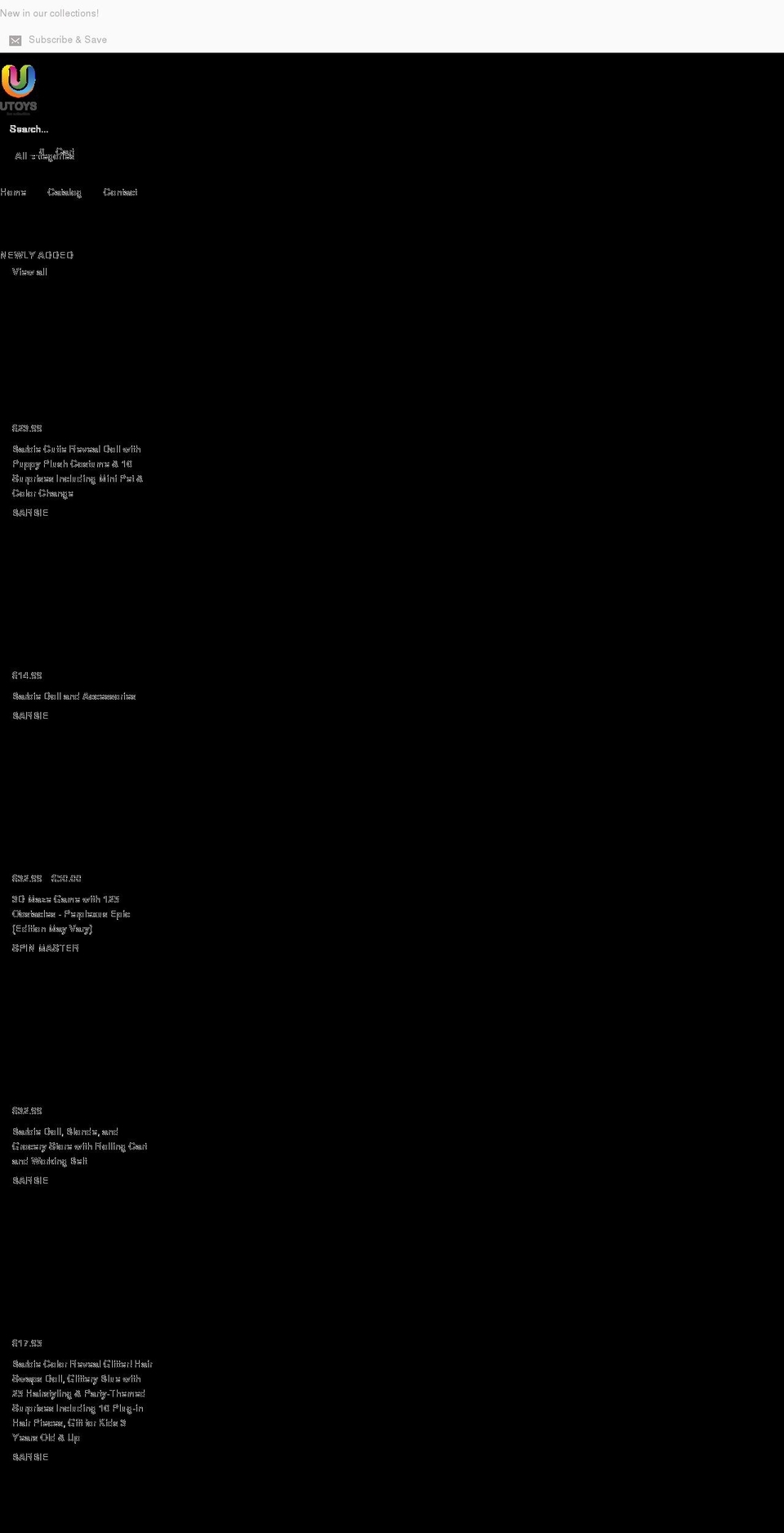 yutoys.com shopify website screenshot