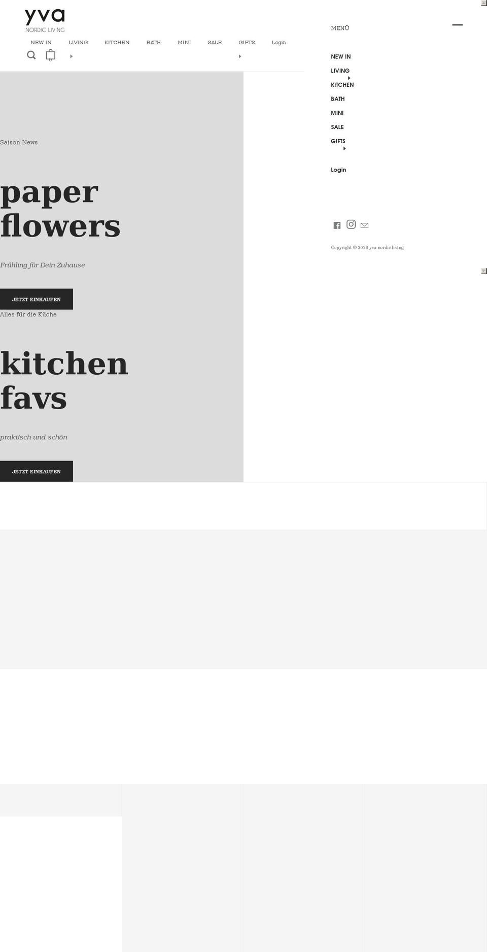 yvanordicliving.com shopify website screenshot