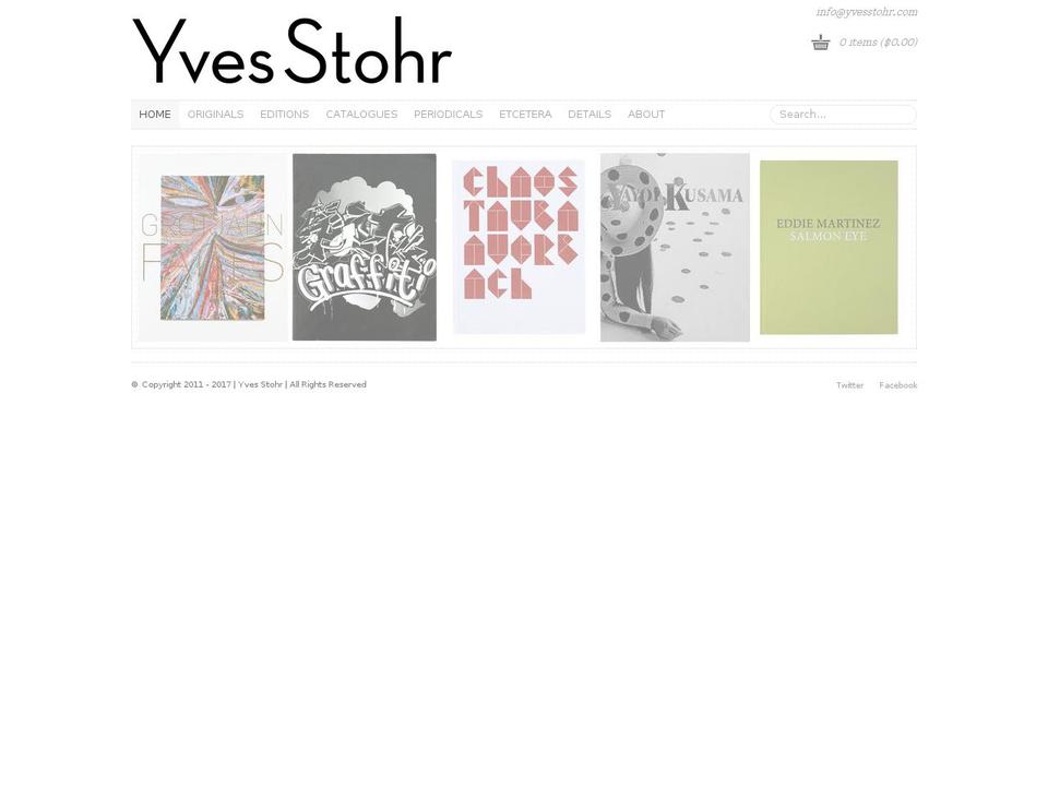 arioso Shopify theme site example yvesstohr.com