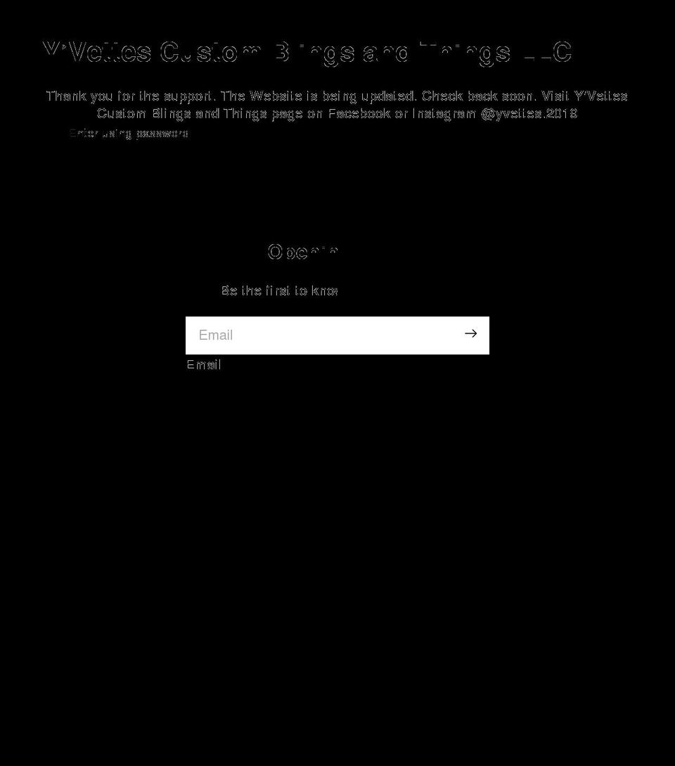 yvettescustom.com shopify website screenshot