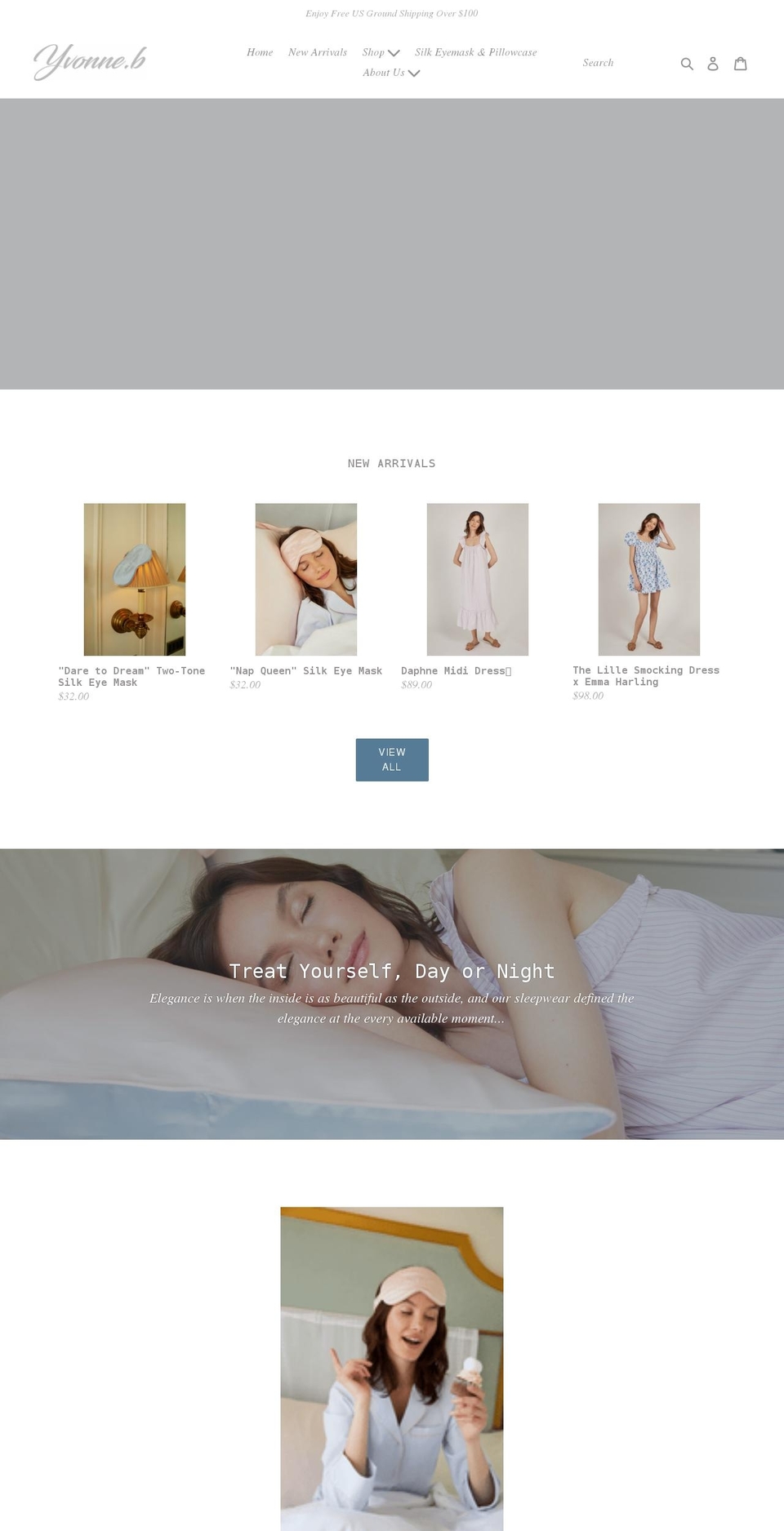 yvonne-b.com shopify website screenshot