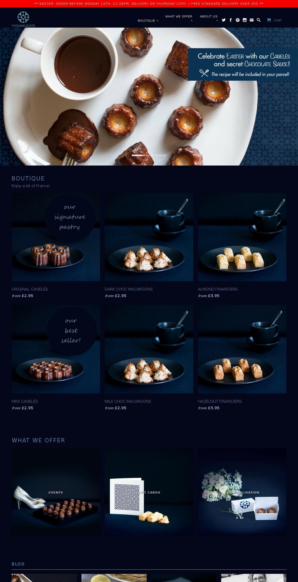 yvonneandguite.com shopify website screenshot