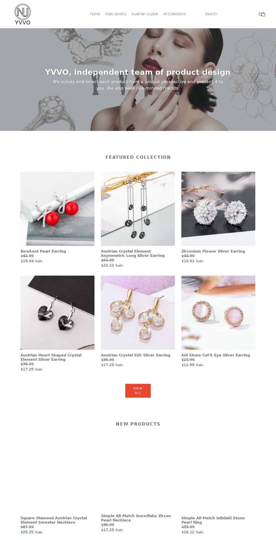 yvvo.com — Shopify storefront screenshot