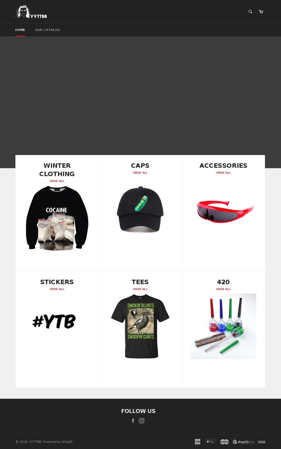 yyttbb.com — Shopify storefront screenshot