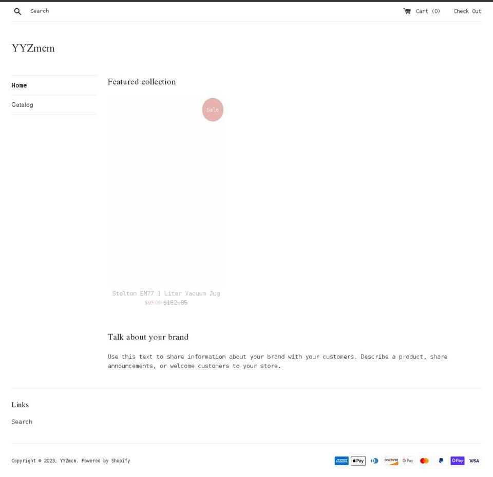 yyzmcm.com shopify website screenshot