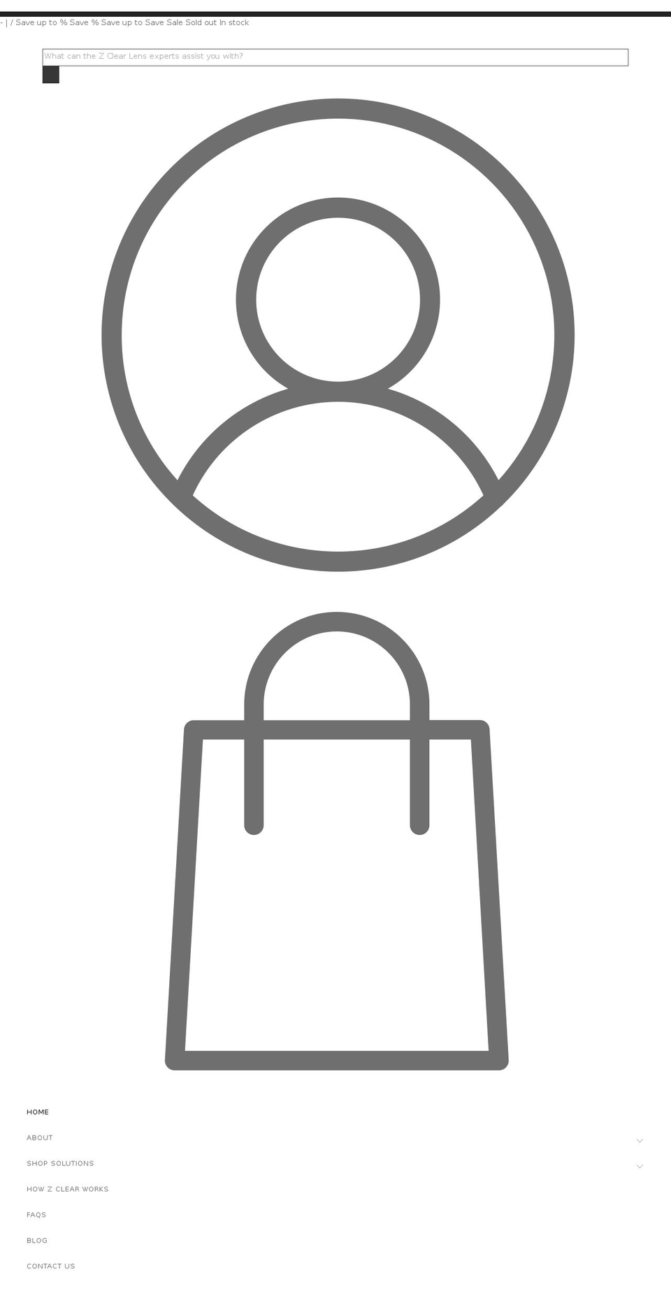 z-clear.com shopify website screenshot