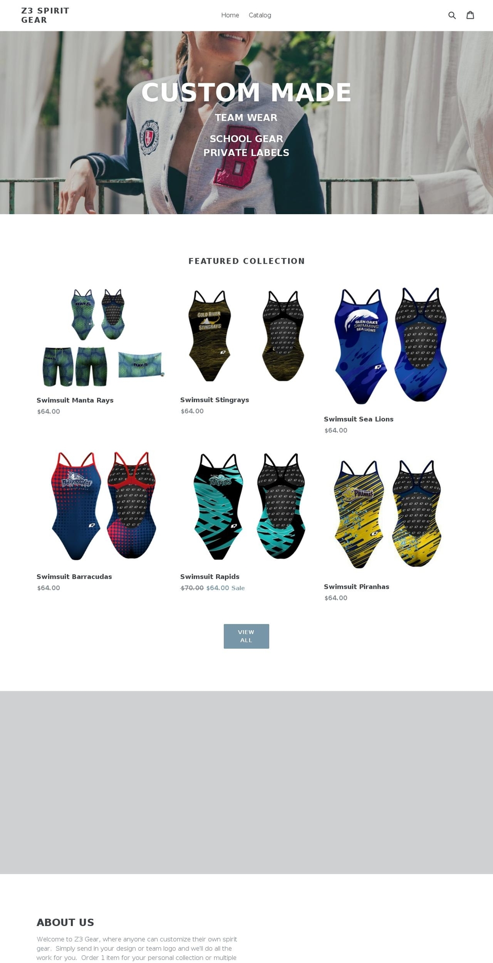 z3gear.com — Shopify storefront screenshot