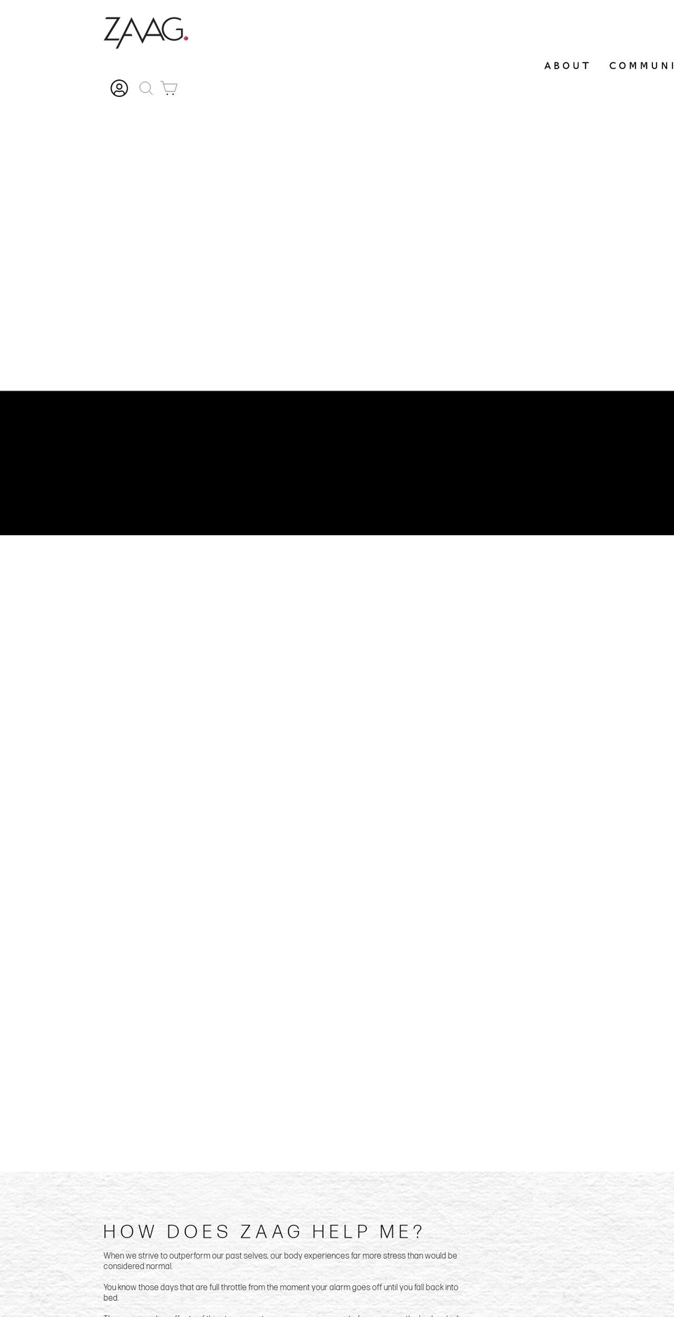 zaagsupplements.com shopify website screenshot