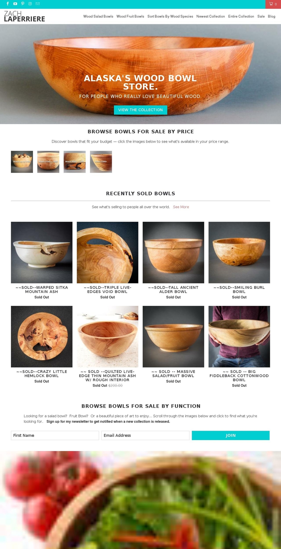 zachlaperriere.com shopify website screenshot