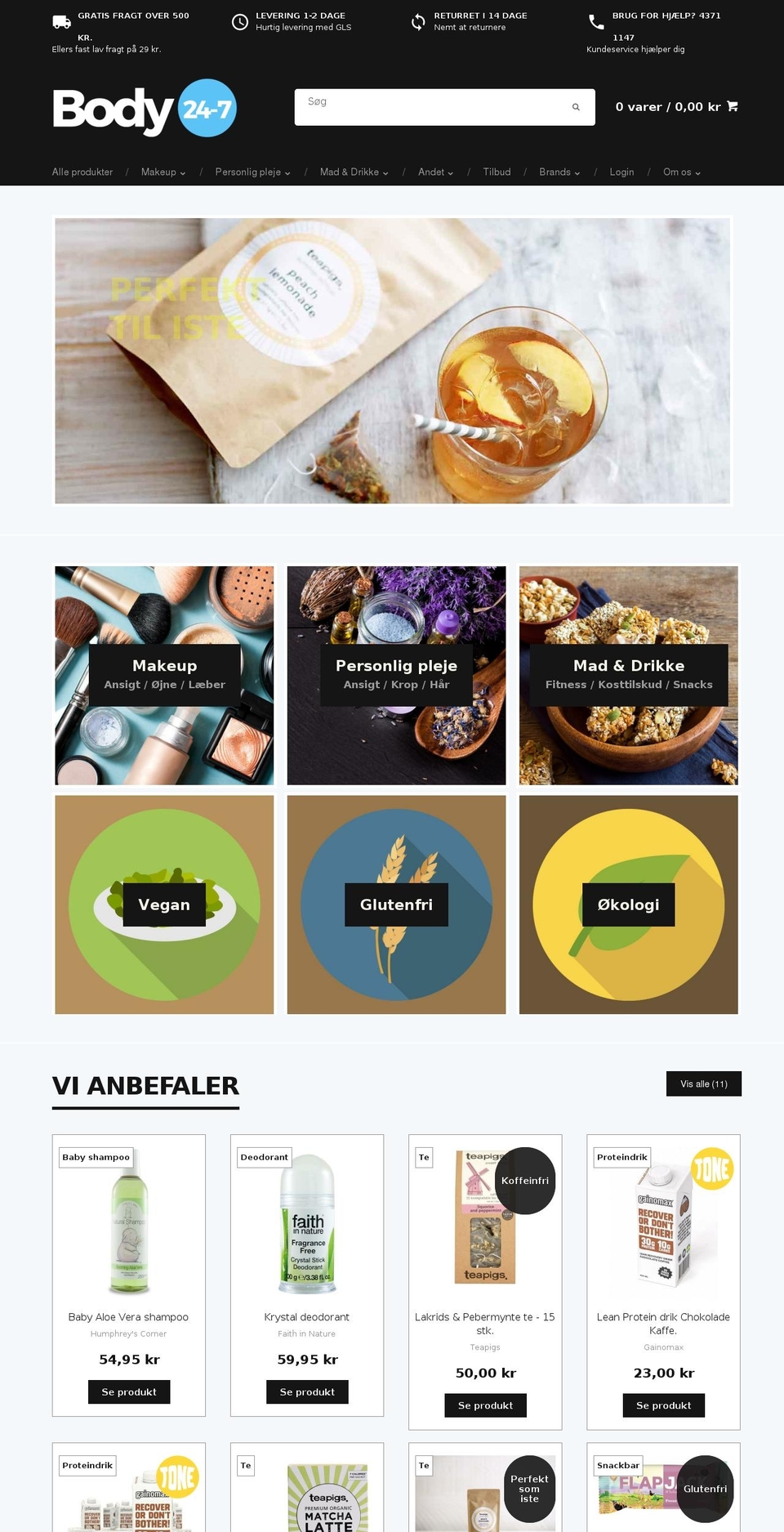 zachofood.dk shopify website screenshot