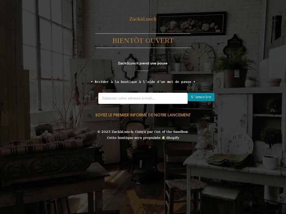 zackalunch.com shopify website screenshot
