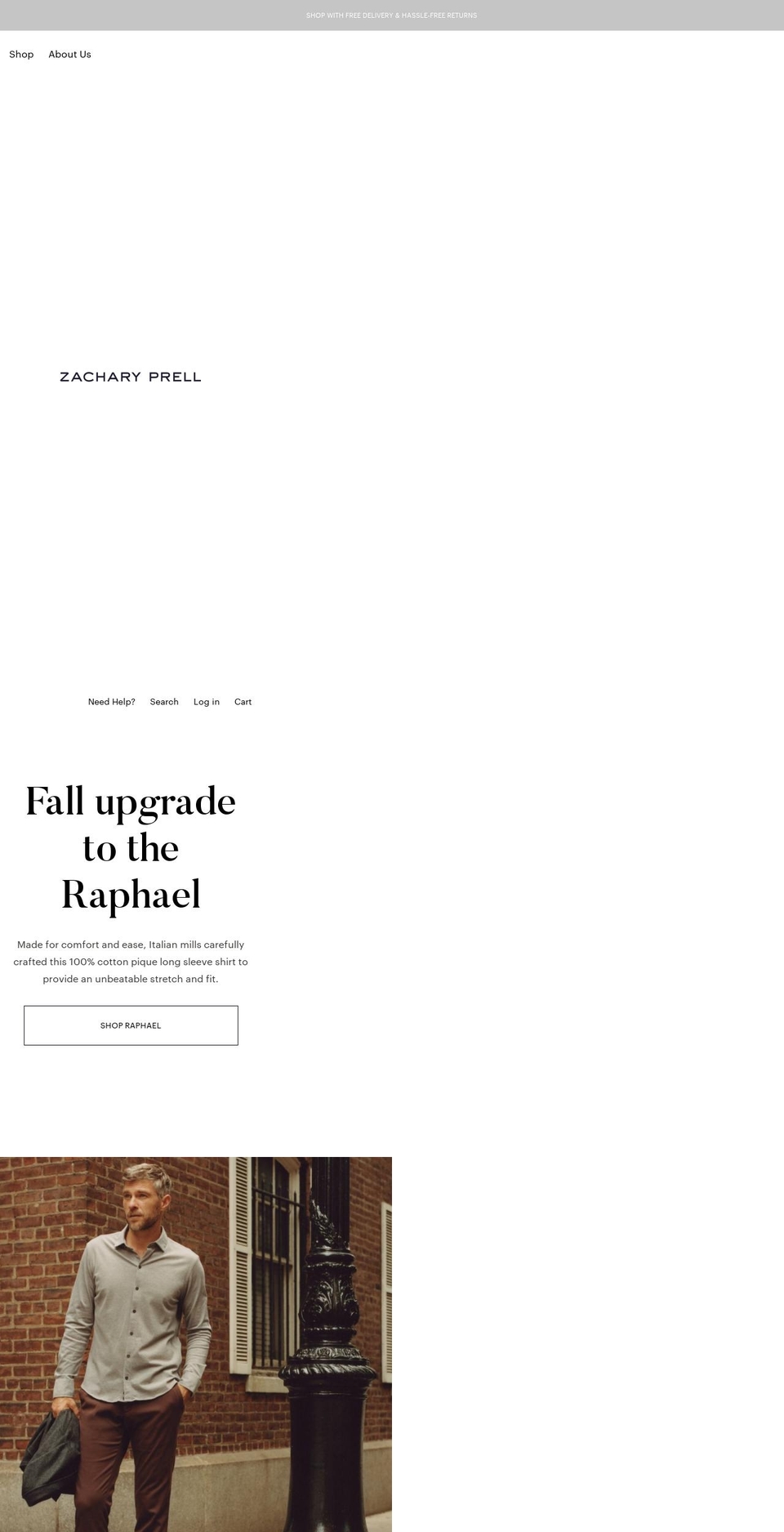 zackaryprell.com shopify website screenshot