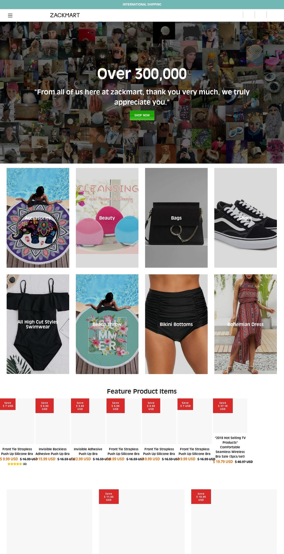zackmart.com — Shopify storefront screenshot